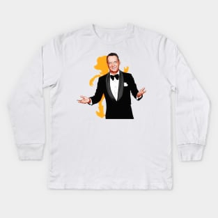 Tom Hanks - An illustration by Paul Cemmick Kids Long Sleeve T-Shirt